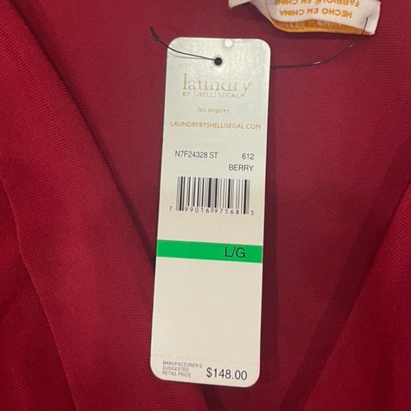Laundry by Shelli Segal Red Wrap Dress - Picture 4 of 5